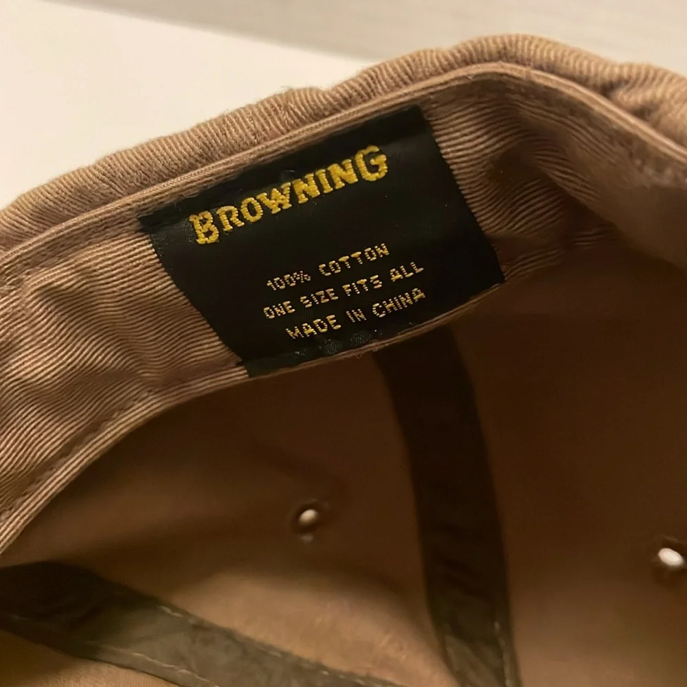 Browning Baseball Hat with Black Buckmark Logo - Picture 6 of 6